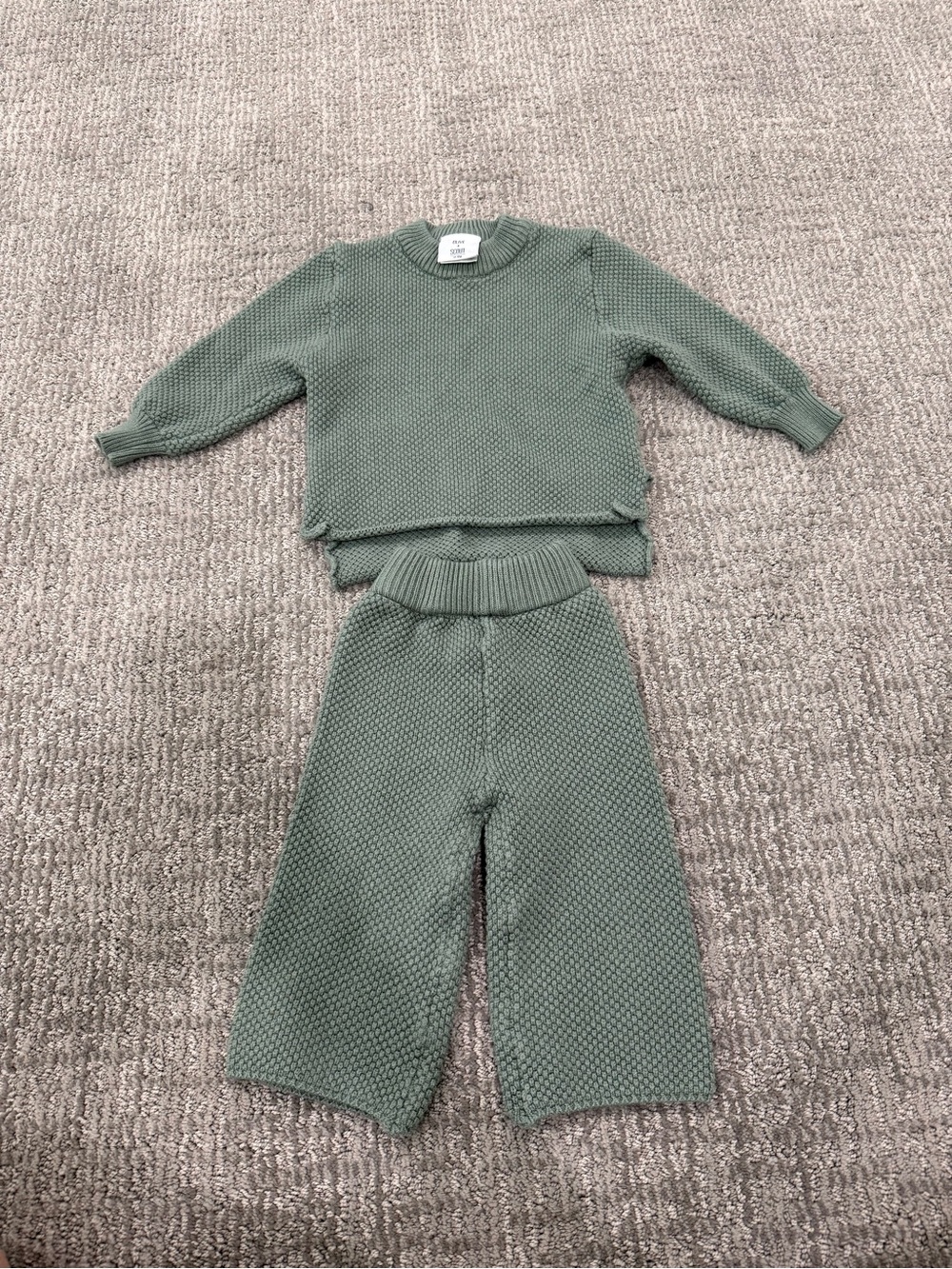 Olive+Scout Knit Matching Set - Sage Green Sweater & Pants